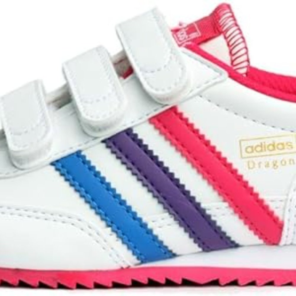 Adidas Dragon CF C Running White/Bright Pink/Power Purple Q20526 Size 5M